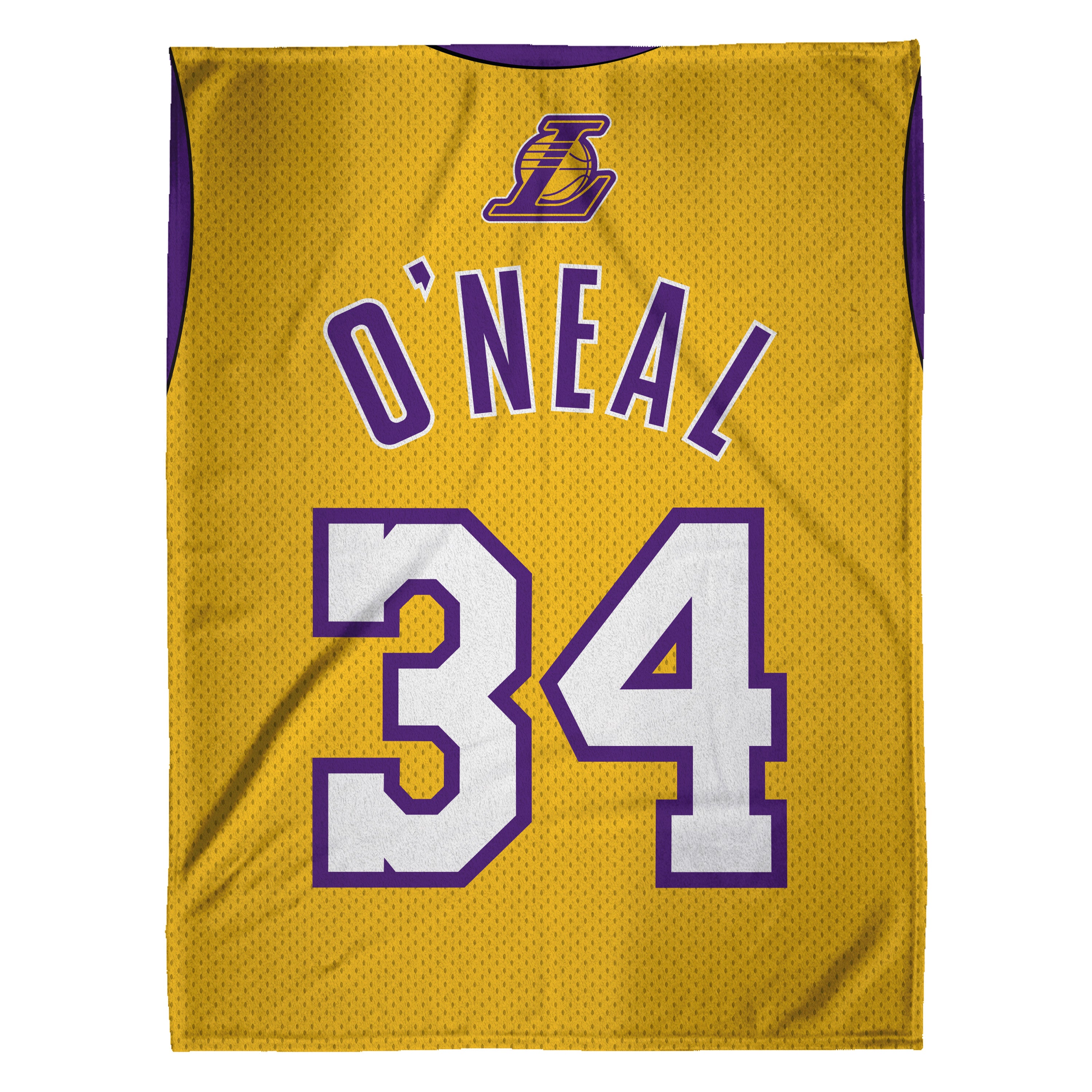 Los Angeles Lakers Shaquille O'Neal 60” x 80” Plush Jersey Blanket