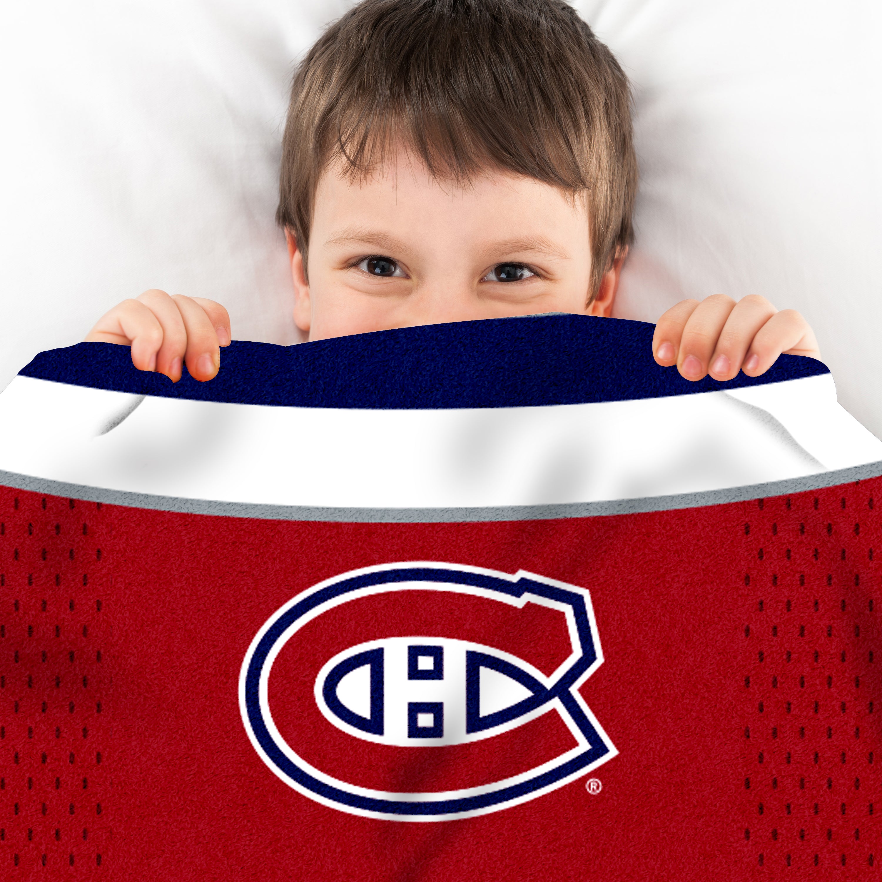 Sleep Squad Montreal Canadiens Nick Suzuki 60 X 80 Raschel Plush